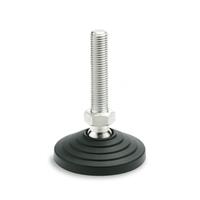 GN 344.7 ESD Levelling Feet Antistatic Plastic Threaded Stud Stainless Steel